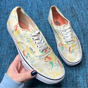 RARE Vans x Disney Little Mermaid Authentic Sneakers Limited Edition Women's 9